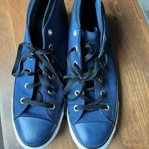 Men’s 10 dark blue converse high tops